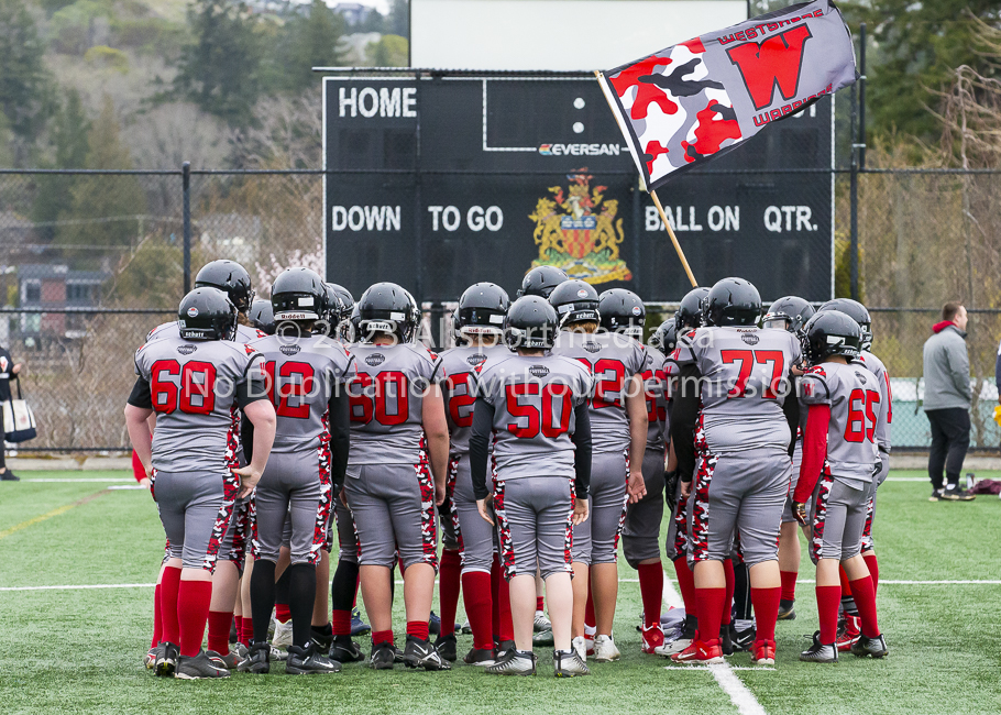 Warriors westshore Wolverines Saanich GVMFA  Goudy Langford football