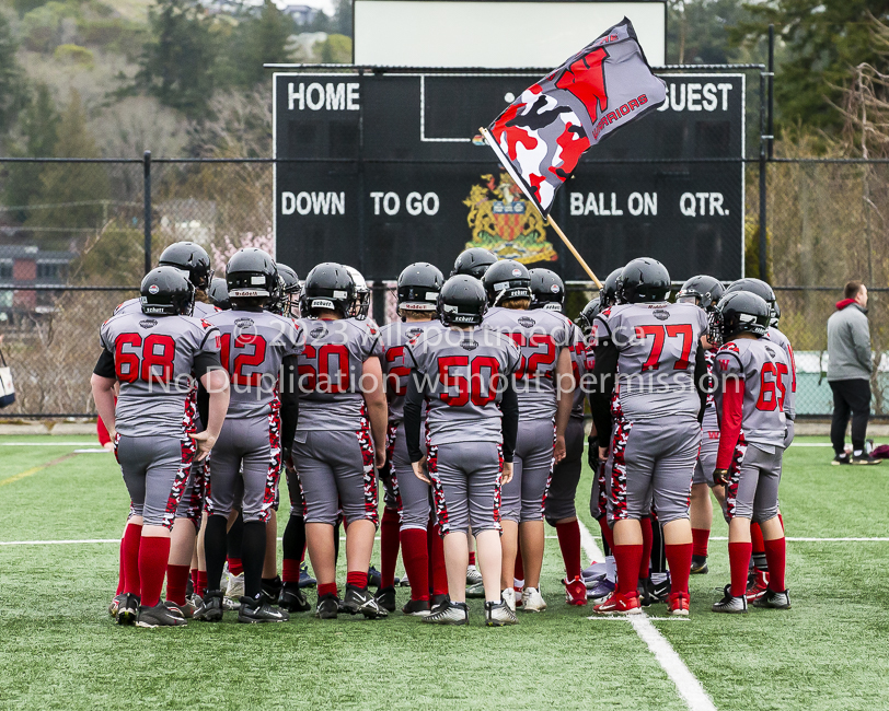 Warriors westshore Wolverines Saanich GVMFA  Goudy Langford football