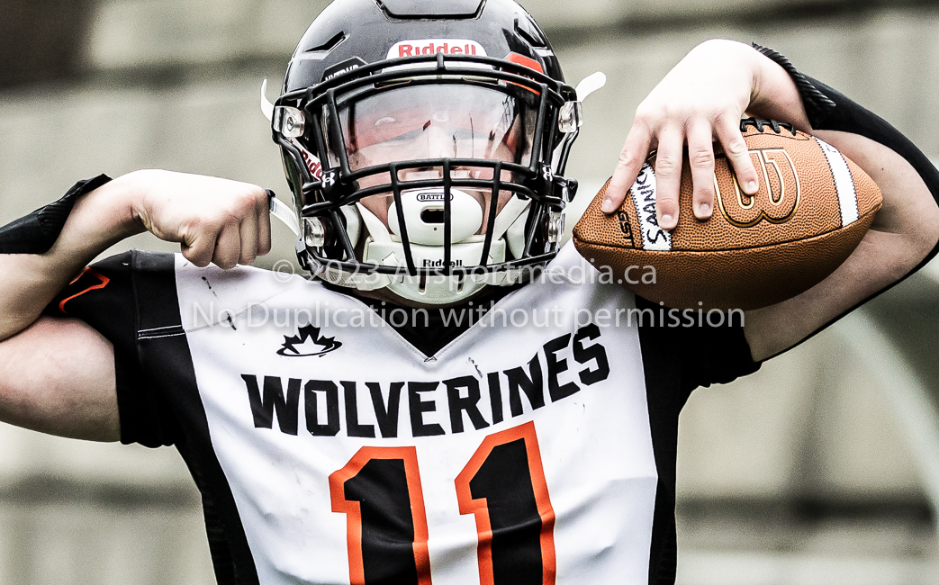 Warriors westshore Wolverines Saanich GVMFA  Goudy Langford football