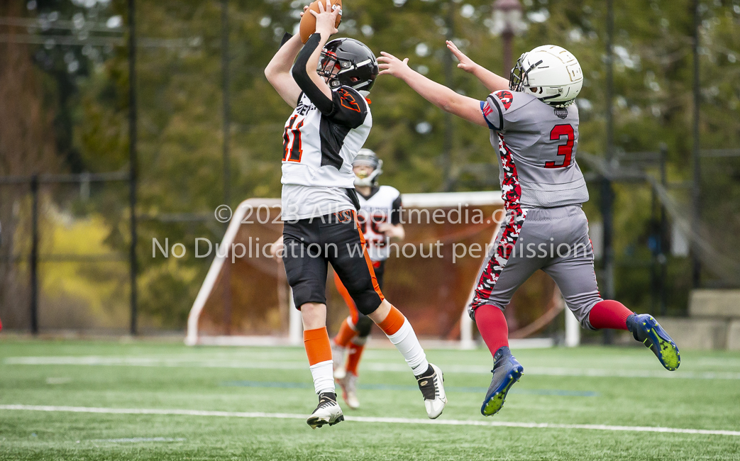 Warriors westshore Wolverines Saanich GVMFA  Goudy Langford football