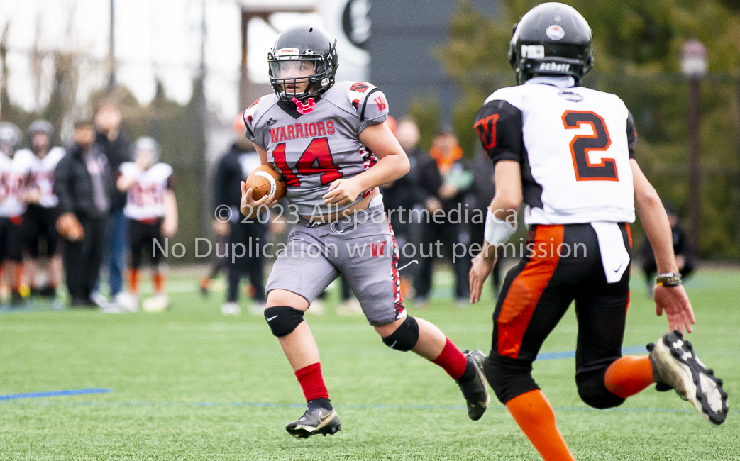 Warriors westshore Wolverines Saanich GVMFA  Goudy Langford football