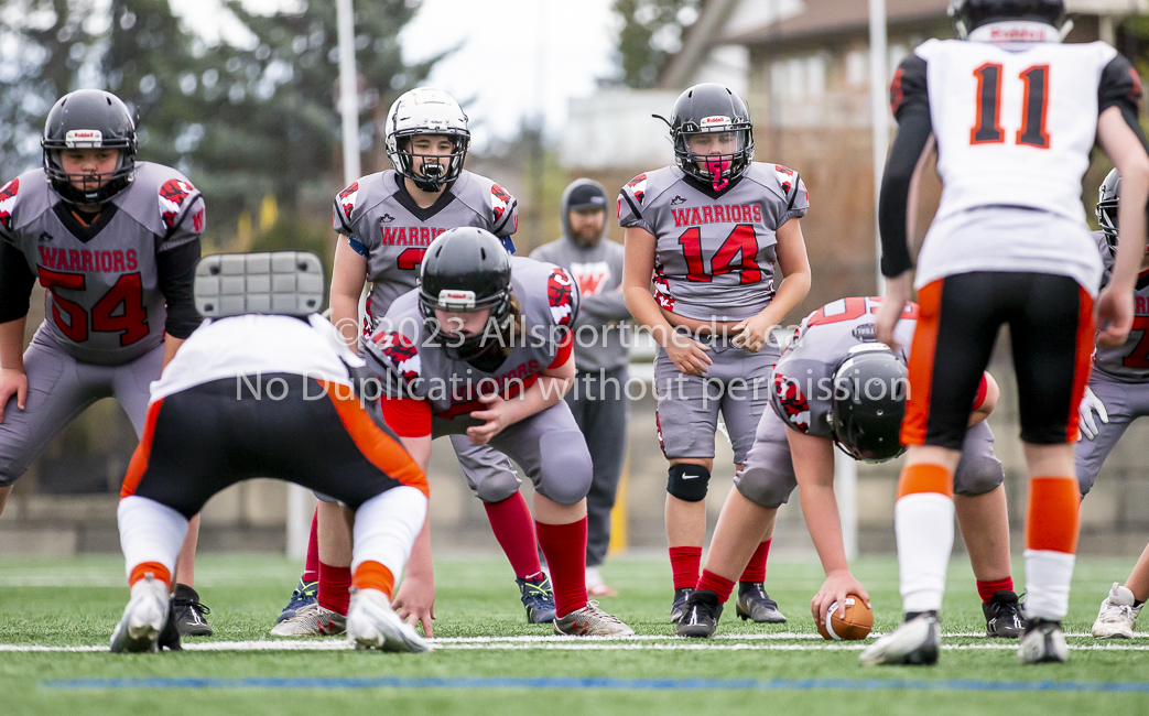 Warriors westshore Wolverines Saanich GVMFA  Goudy Langford football