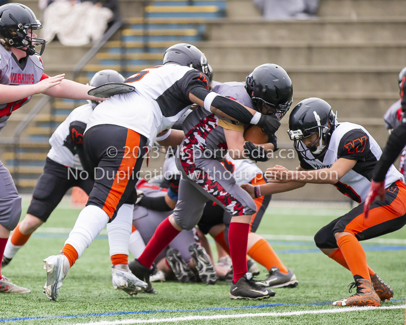 Warriors westshore Wolverines Saanich GVMFA  Goudy Langford football