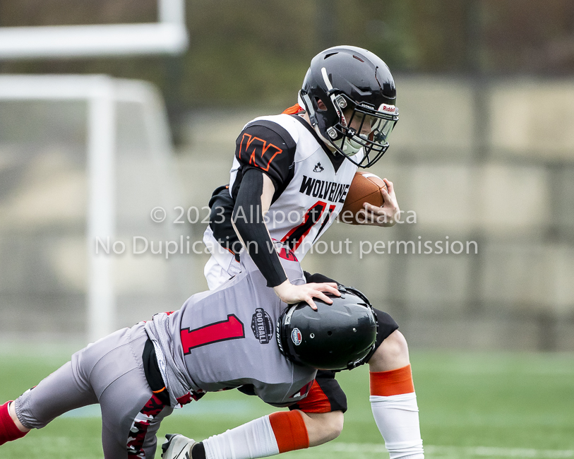 Warriors westshore Wolverines Saanich GVMFA  Goudy Langford football