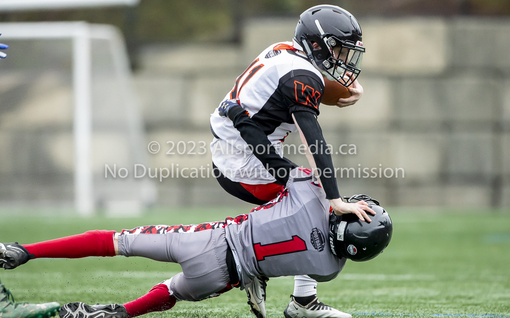 Warriors westshore Wolverines Saanich GVMFA  Goudy Langford football