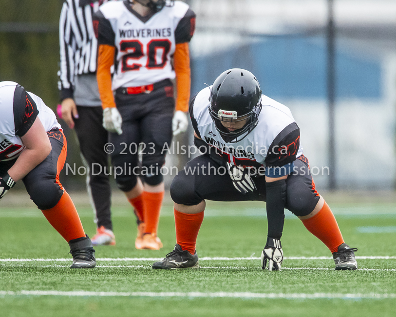 Warriors westshore Wolverines Saanich GVMFA  Goudy Langford football