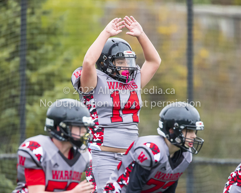 Warriors westshore Wolverines Saanich GVMFA  Goudy Langford football