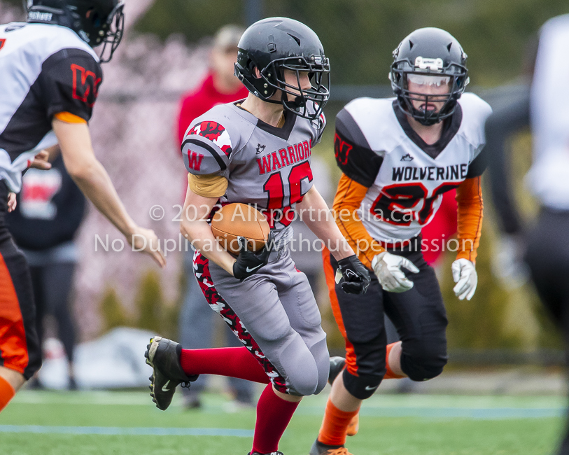 Warriors westshore Wolverines Saanich GVMFA  Goudy Langford football