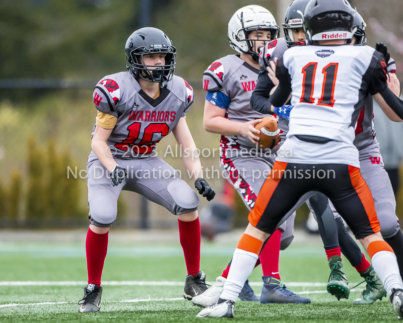 Warriors westshore Wolverines Saanich GVMFA  Goudy Langford football