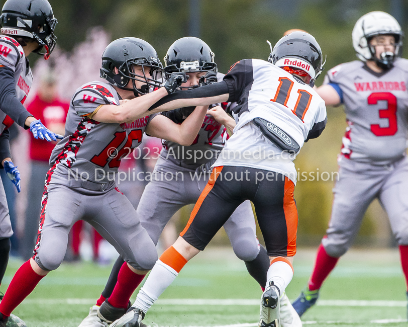 Warriors westshore Wolverines Saanich GVMFA  Goudy Langford football