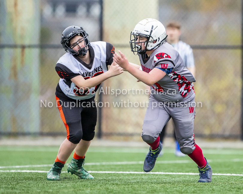 Warriors westshore Wolverines Saanich GVMFA  Goudy Langford football