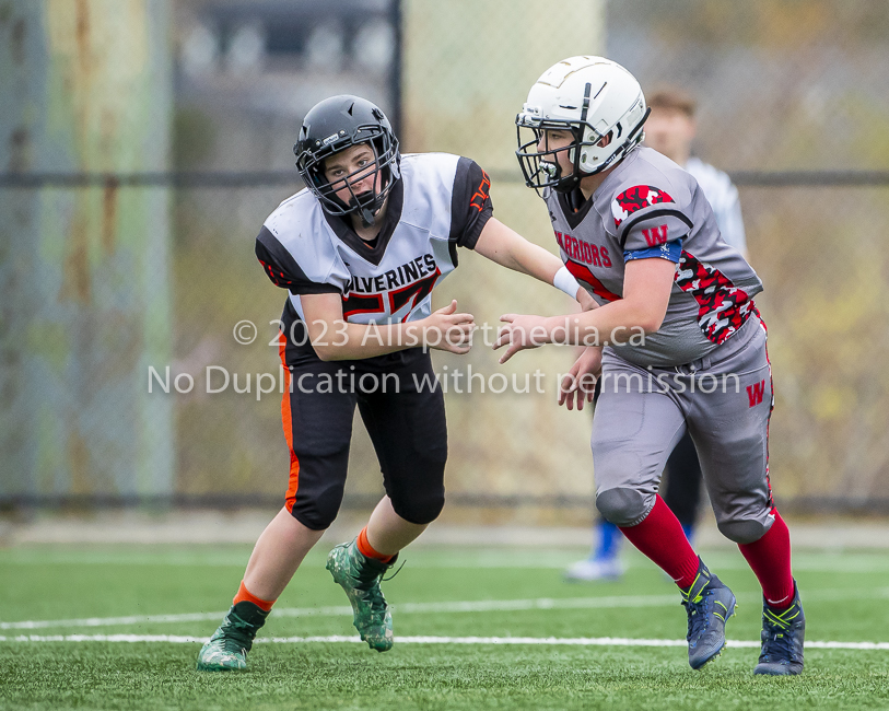 Warriors westshore Wolverines Saanich GVMFA  Goudy Langford football