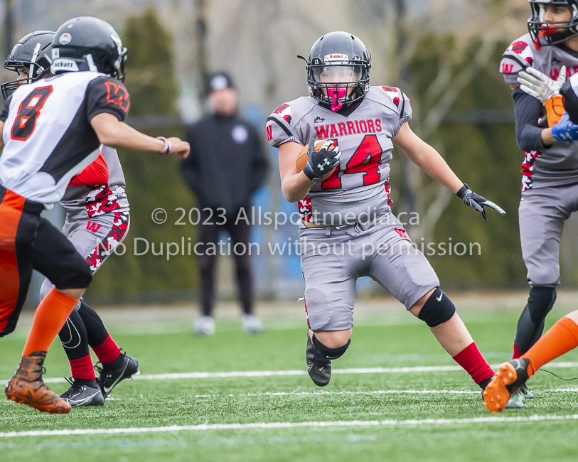 Warriors westshore Wolverines Saanich GVMFA  Goudy Langford football