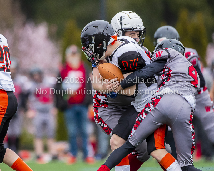 Warriors westshore Wolverines Saanich GVMFA  Goudy Langford football