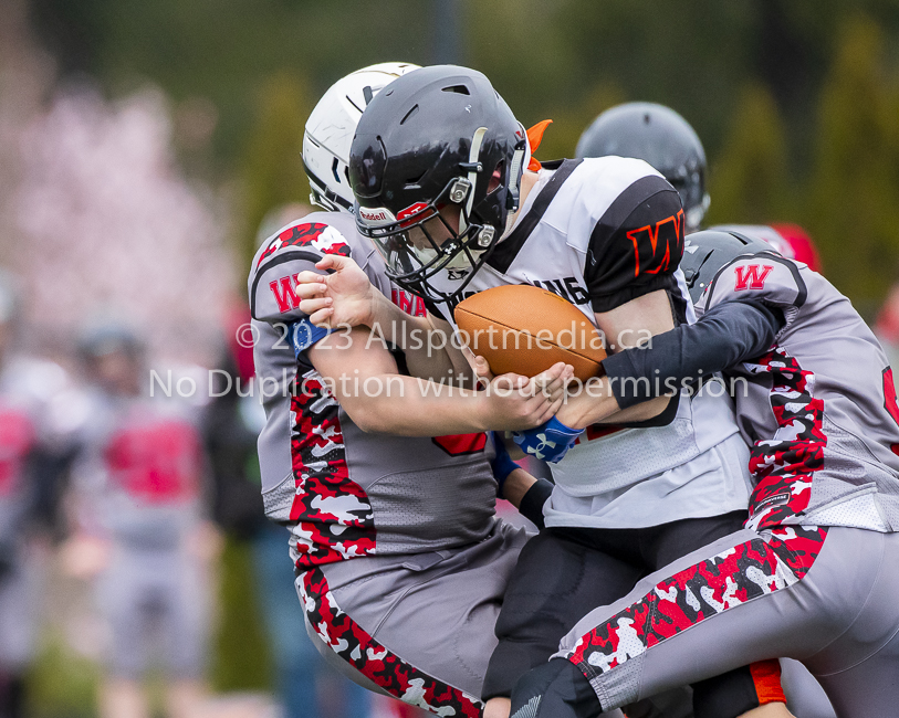 Warriors westshore Wolverines Saanich GVMFA  Goudy Langford football