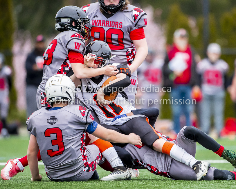 Warriors westshore Wolverines Saanich GVMFA  Goudy Langford football