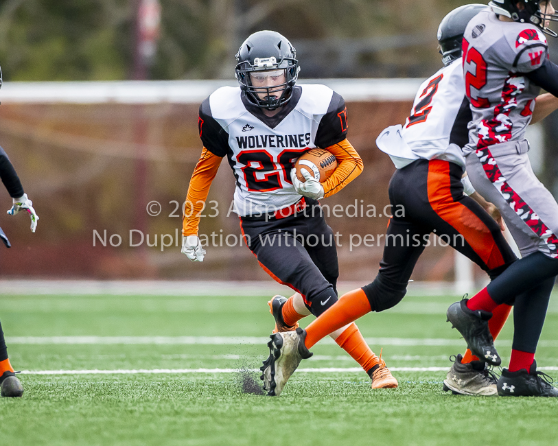 Warriors westshore Wolverines Saanich GVMFA  Goudy Langford football