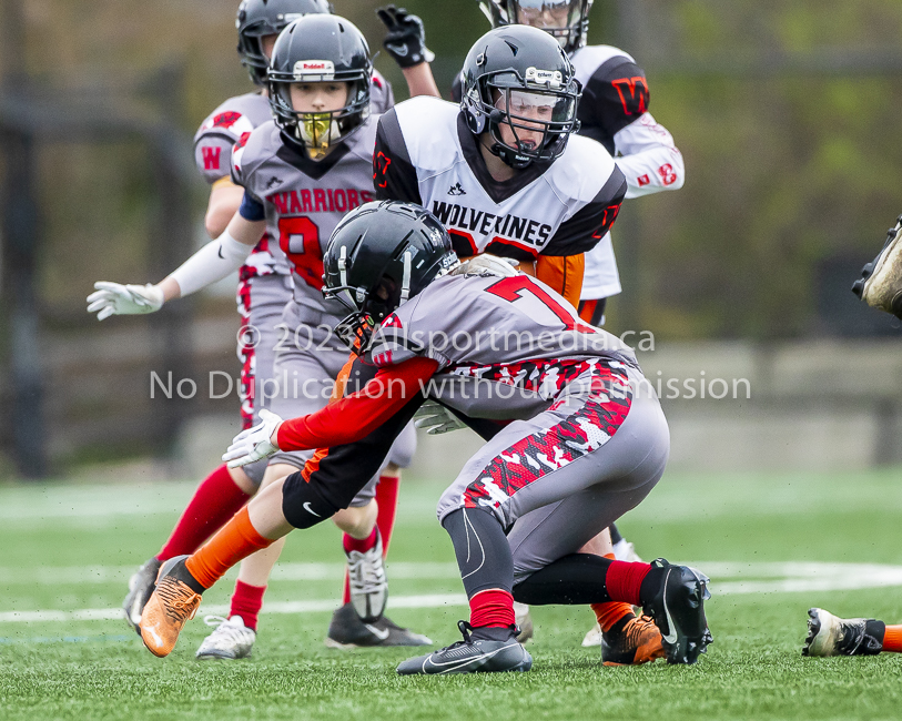 Warriors westshore Wolverines Saanich GVMFA  Goudy Langford football