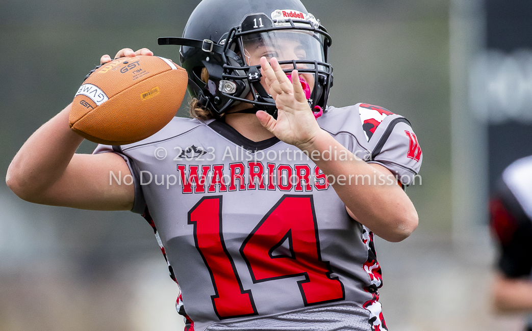 Warriors westshore Wolverines Saanich GVMFA  Goudy Langford football