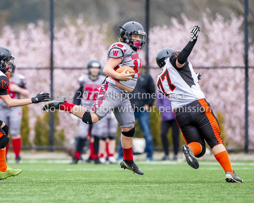 Warriors westshore Wolverines Saanich GVMFA  Goudy Langford football