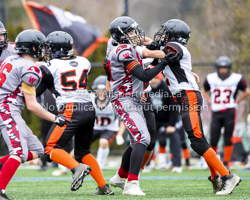 Warriors westshore Wolverines Saanich GVMFA  Goudy Langford football