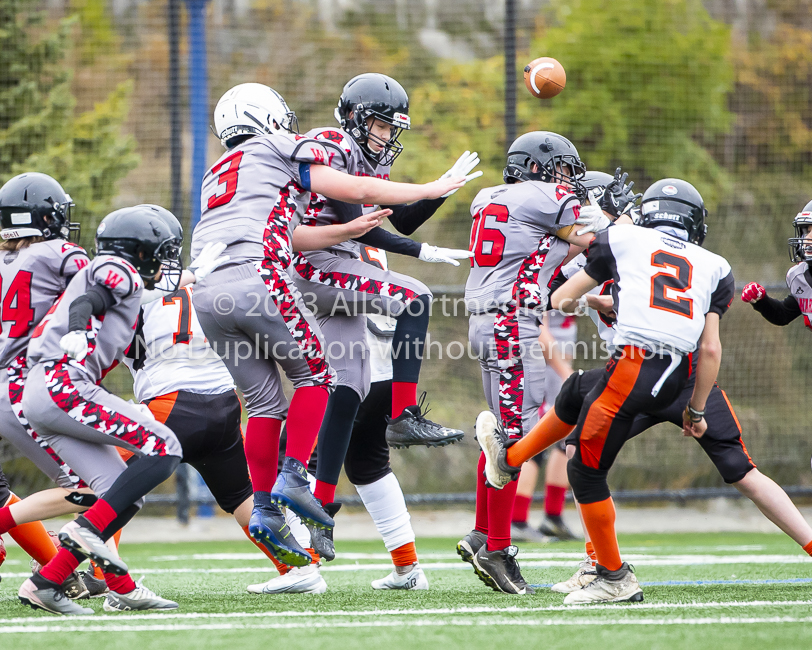 Warriors westshore Wolverines Saanich GVMFA  Goudy Langford football