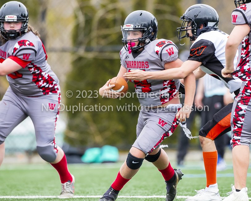 Warriors westshore Wolverines Saanich GVMFA  Goudy Langford football