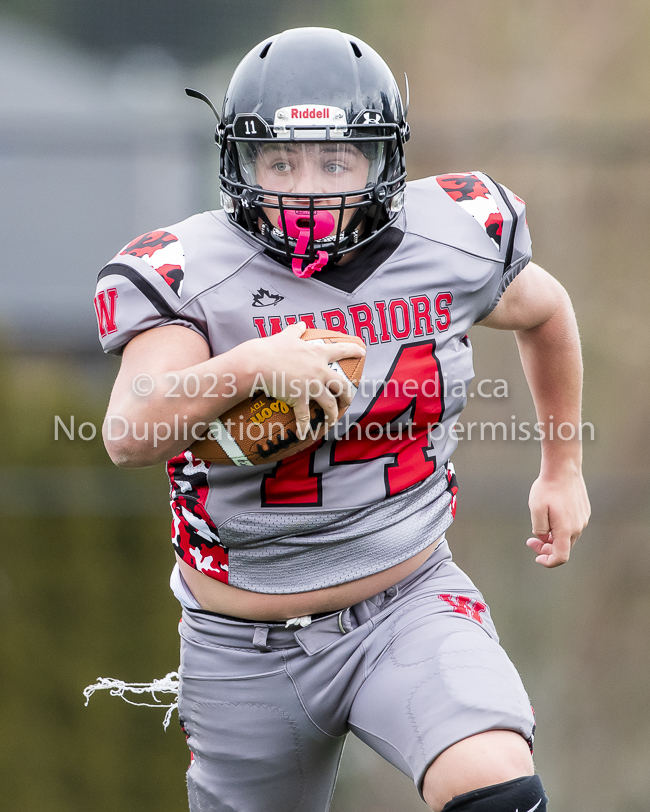 Warriors westshore Wolverines Saanich GVMFA  Goudy Langford football