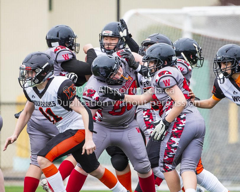 Warriors westshore Wolverines Saanich GVMFA  Goudy Langford football