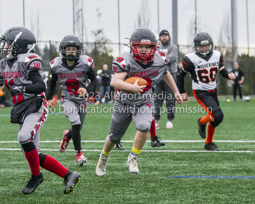 Warriors westshore Wolverines Saanich GVMFA  Goudy Langford football