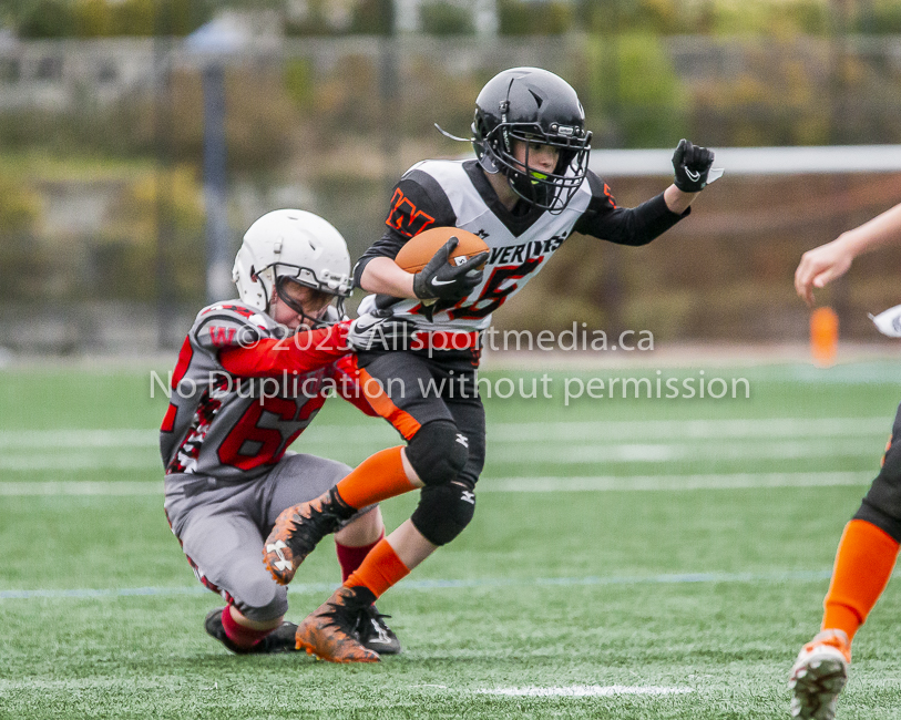 Warriors westshore Wolverines Saanich GVMFA  Goudy Langford football