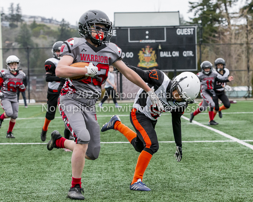 Warriors westshore Wolverines Saanich GVMFA  Goudy Langford football