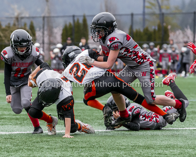 Warriors westshore Wolverines Saanich GVMFA  Goudy Langford football