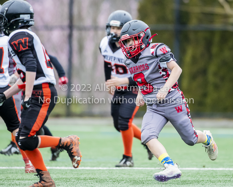 Warriors westshore Wolverines Saanich GVMFA  Goudy Langford football