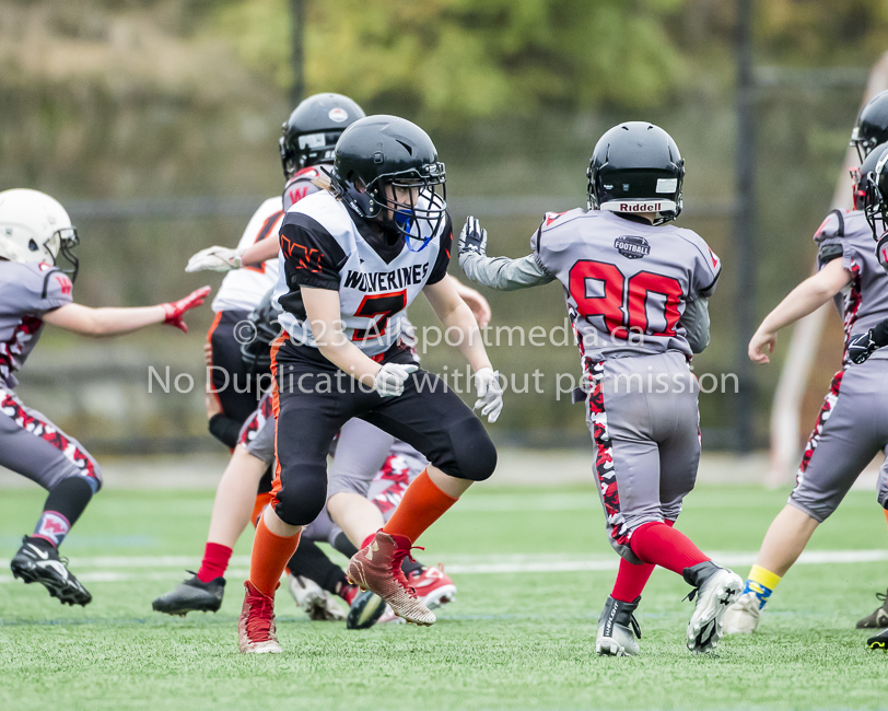 Warriors westshore Wolverines Saanich GVMFA  Goudy Langford football