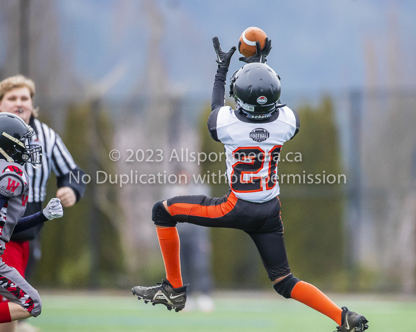 Warriors westshore Wolverines Saanich GVMFA  Goudy Langford football