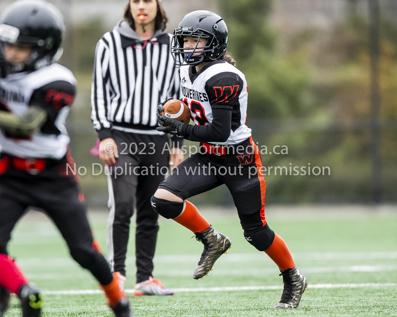 Warriors westshore Wolverines Saanich GVMFA  Goudy Langford football