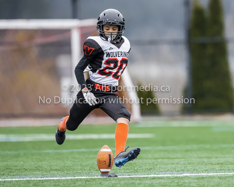 Warriors westshore Wolverines Saanich GVMFA  Goudy Langford football