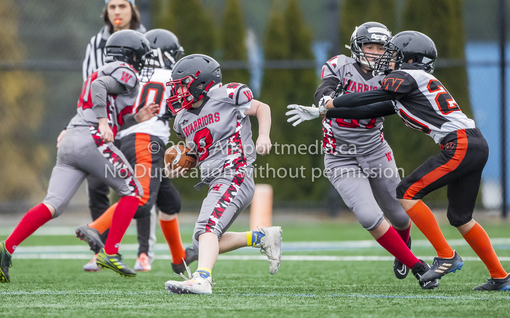 Warriors westshore Wolverines Saanich GVMFA  Goudy Langford football