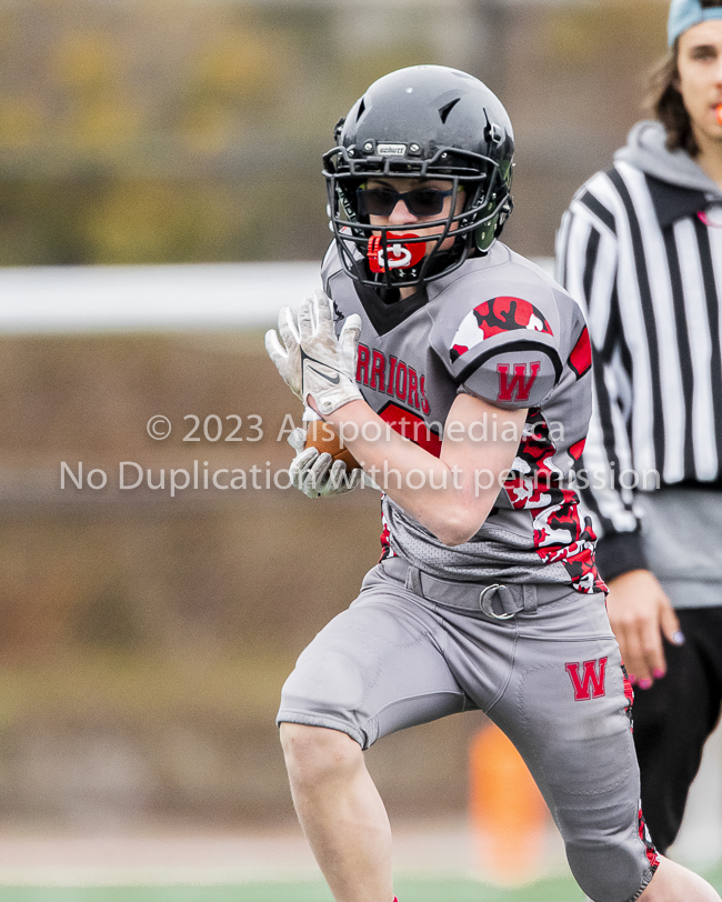 Warriors westshore Wolverines Saanich GVMFA  Goudy Langford football