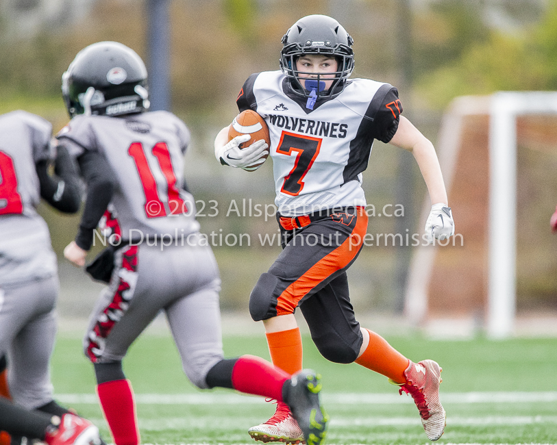 Warriors westshore Wolverines Saanich GVMFA  Goudy Langford football