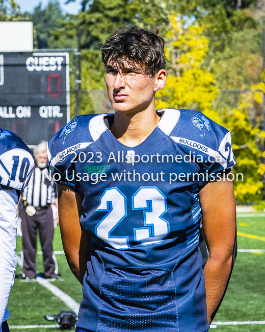 Belmont Bulldogs Football High School Football Allsportmedia Photography BC High School Football AAA Junior Varsity Varsity Goudy Field Langford